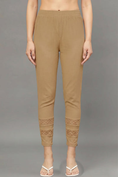 Brown Double Lace Pants