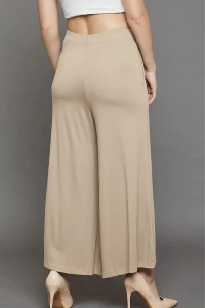 Skin Plain Viscose Palazzo
