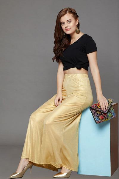Light Gold Shimmer Palazzo