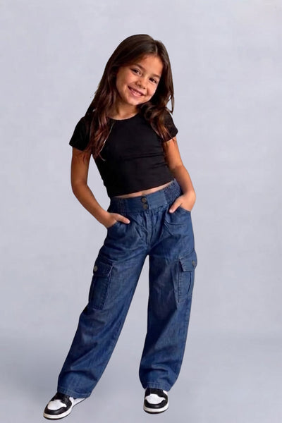 Girls Denimx Denim cargo