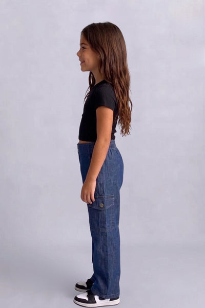 Girls Denimx Denim cargo