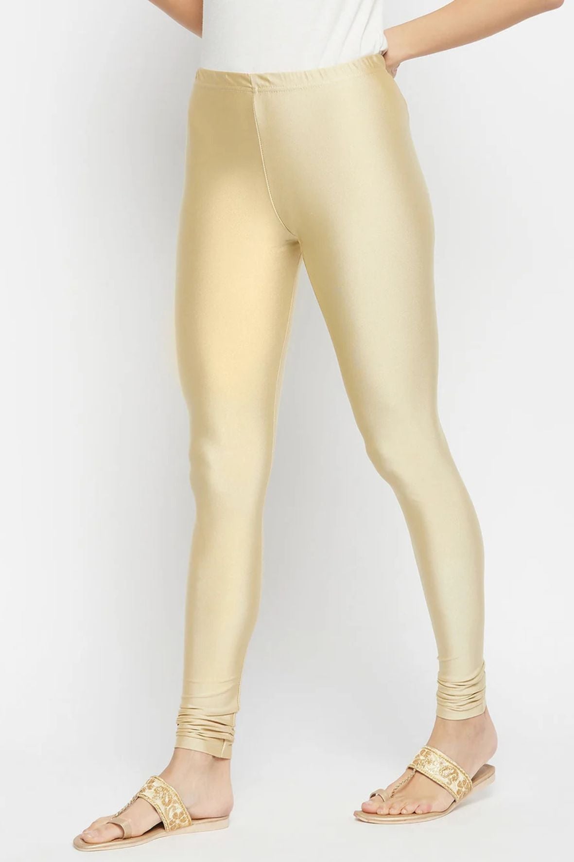 Fawn Metallic Leggings - Ankle Length