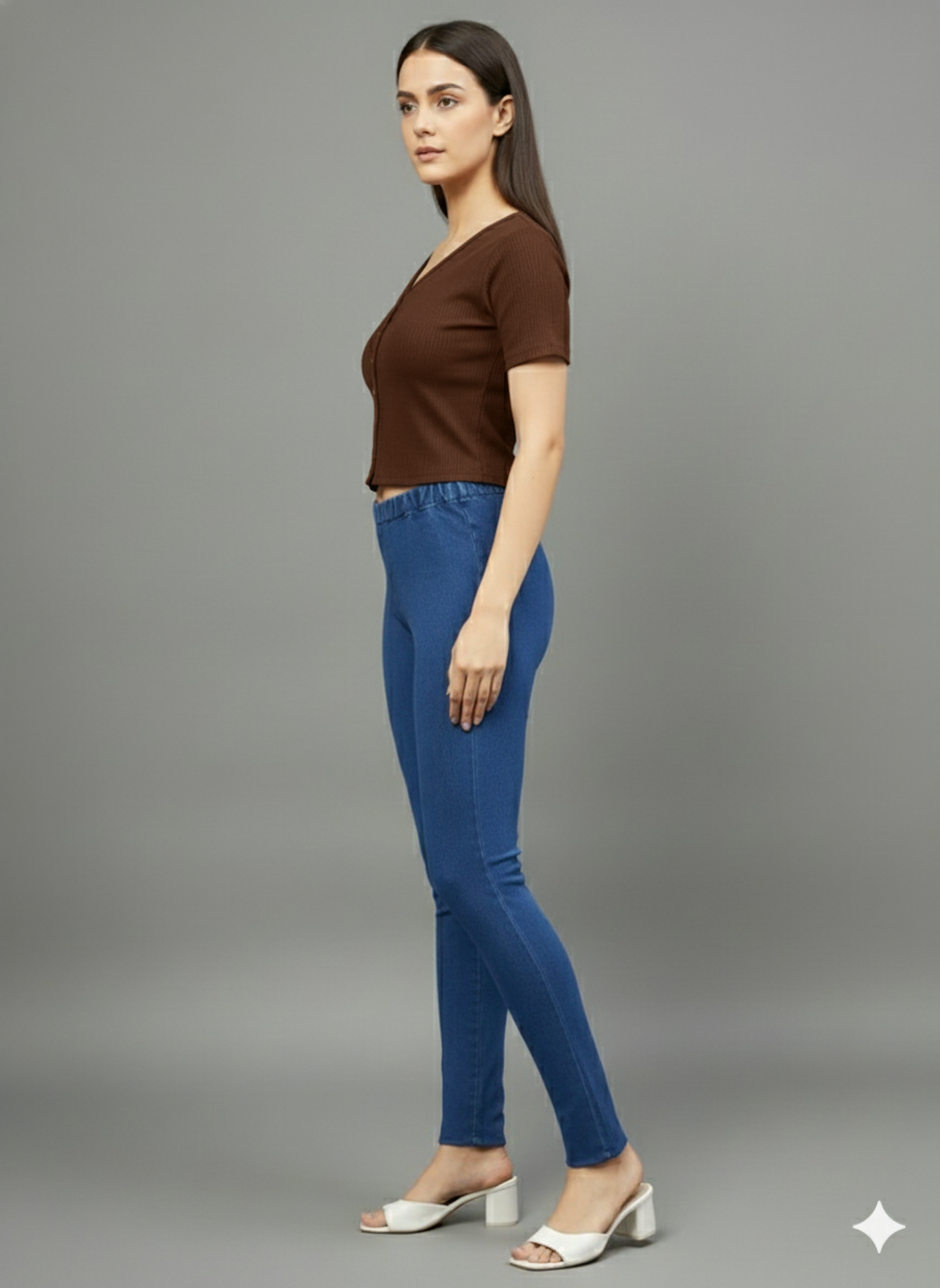 Brown Imported Scorpion Lycra Stretchable Women’s Croptop