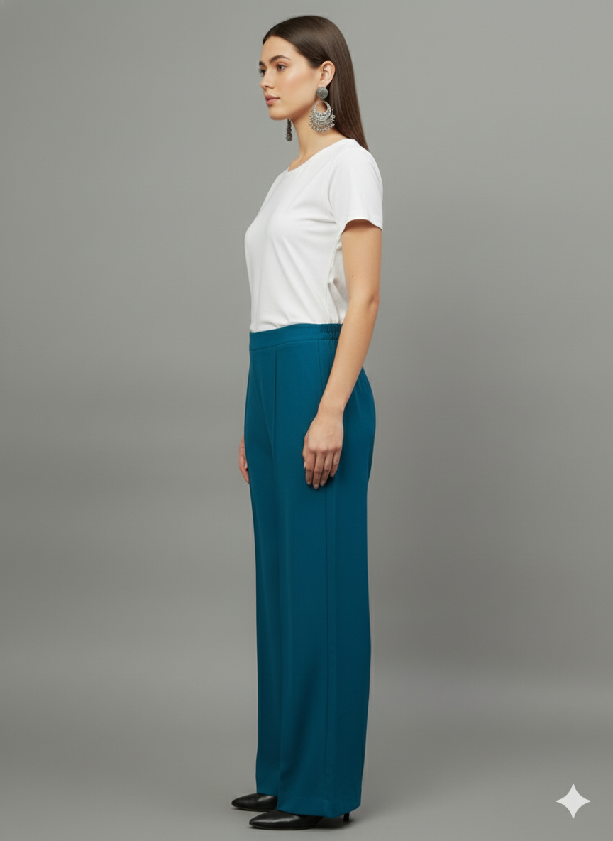 Turquoise Blue Women’s Ease-In Trousers