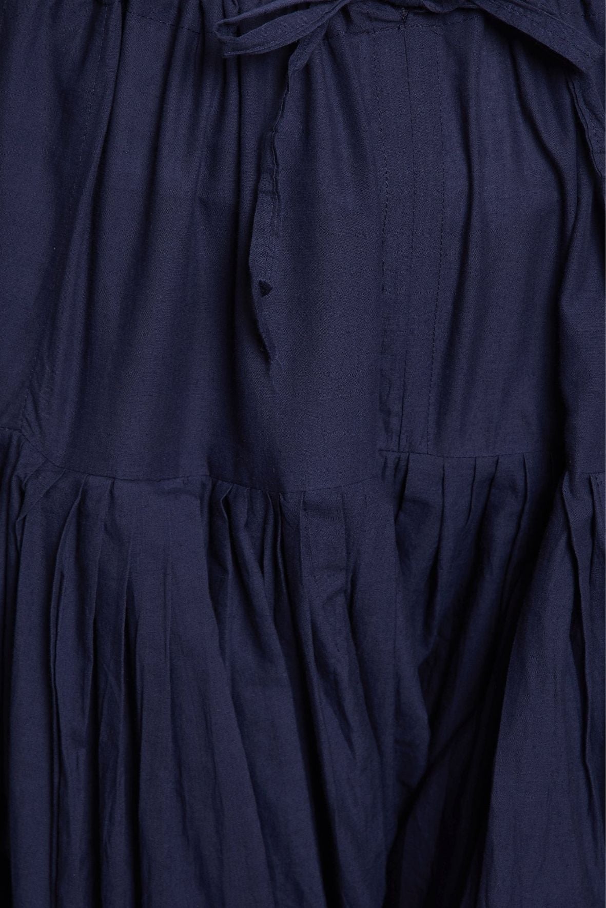 Navy Blue Cotton Plain Patiala with Dupatta