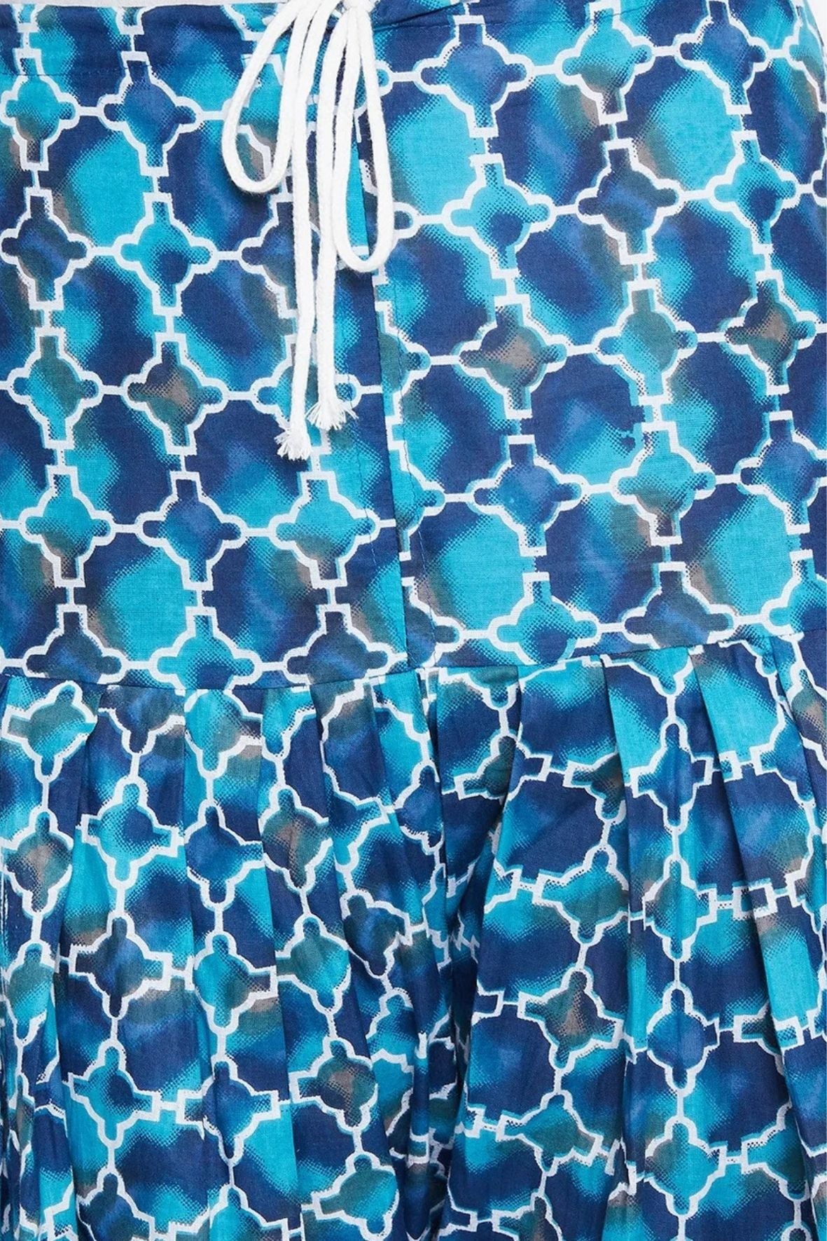 Pattern Printed Cotton Patiala With Dupatta