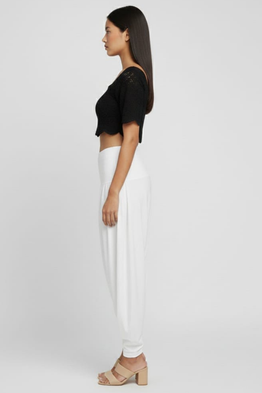 White Viscose Plain Dhoti