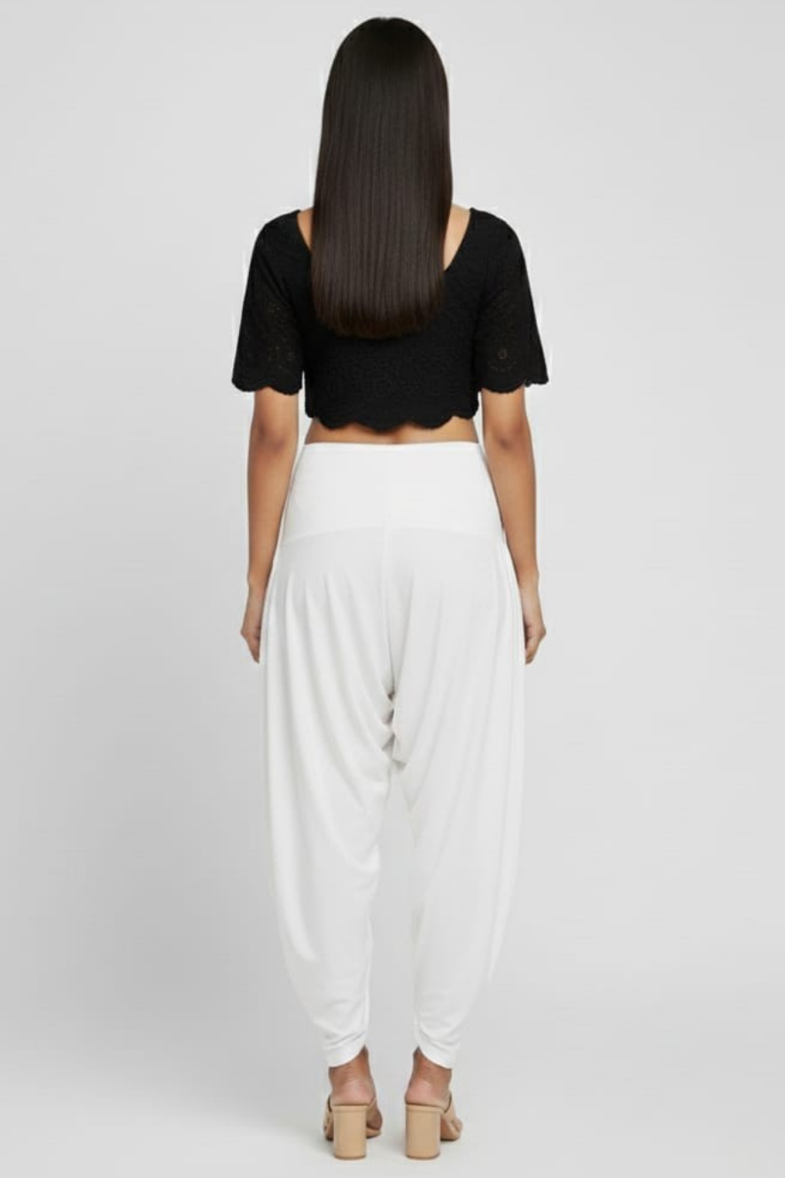 White Viscose Plain Dhoti