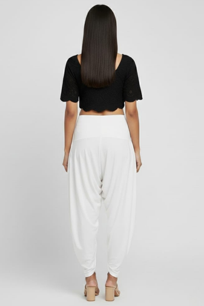 White Viscose Plain Dhoti