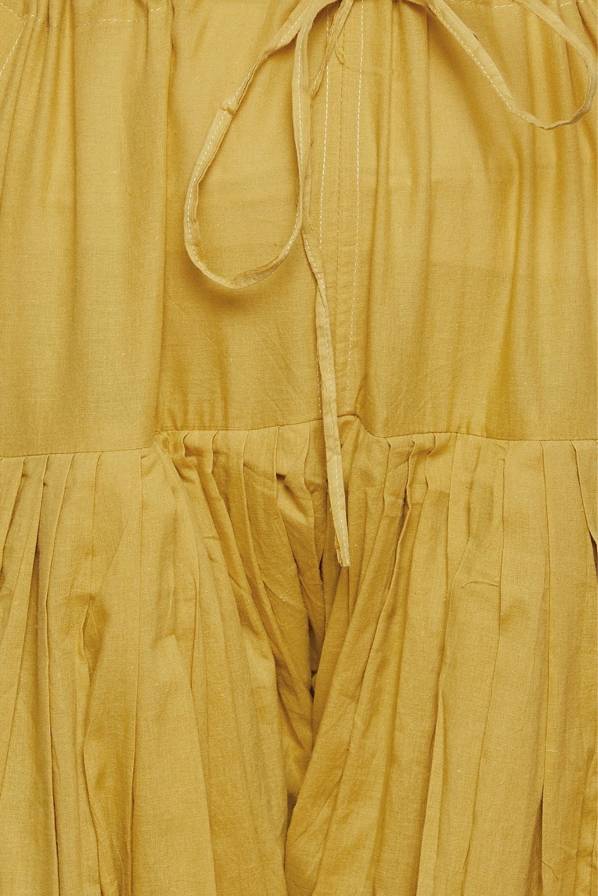Mustard Cotton Plain  Patiala with Dupatta