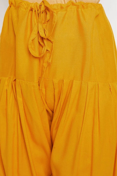 Mustard Rayon Plain Patiala(No Duppatta)