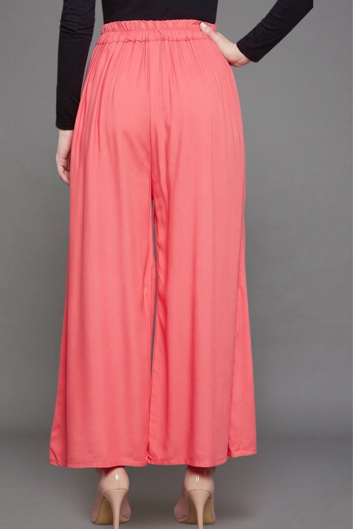 Peach Rayon Palazzo