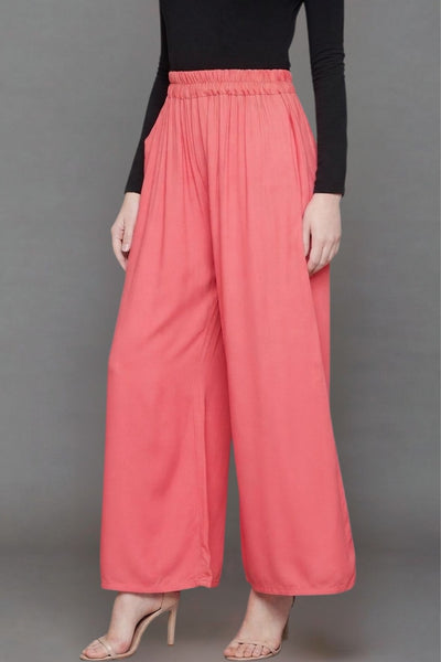 Peach Rayon Palazzo