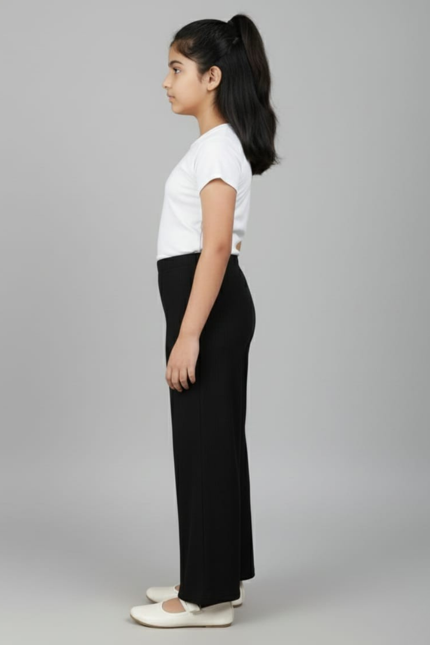 Kids Black Stretchable Imported Palazzo