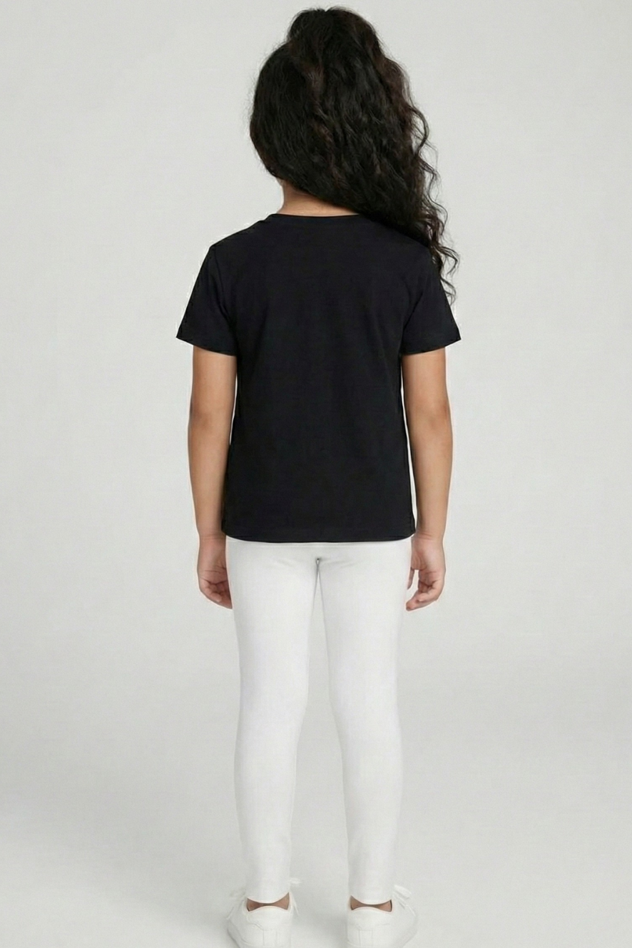 White Metallic Leggings