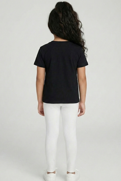 White Metallic Leggings