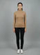 Blue Hi-Neck Crop Top for Women
