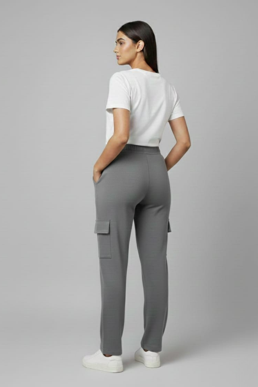 Women’s Grey Cargo Pants