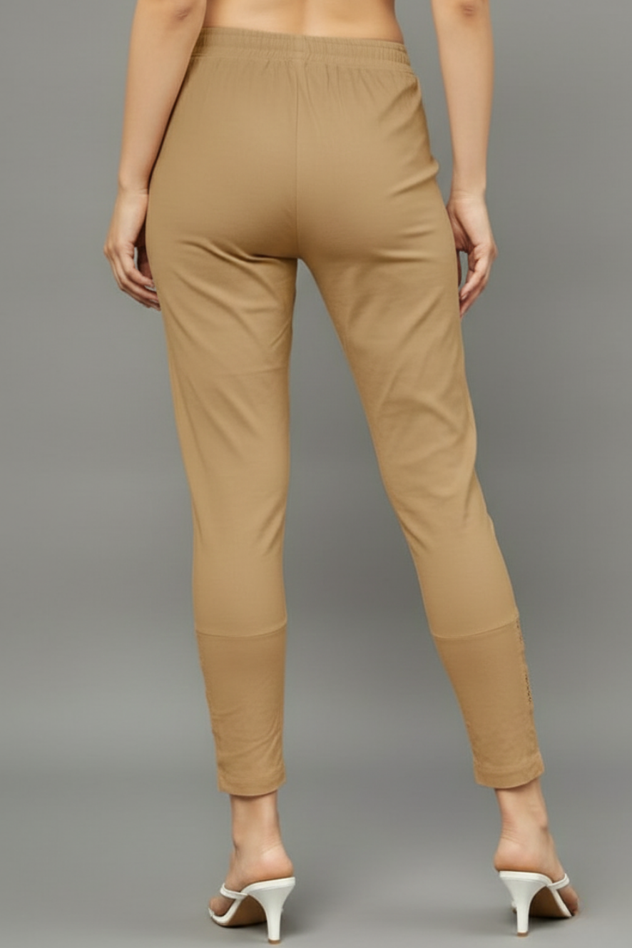 Brown Double Lace Pants