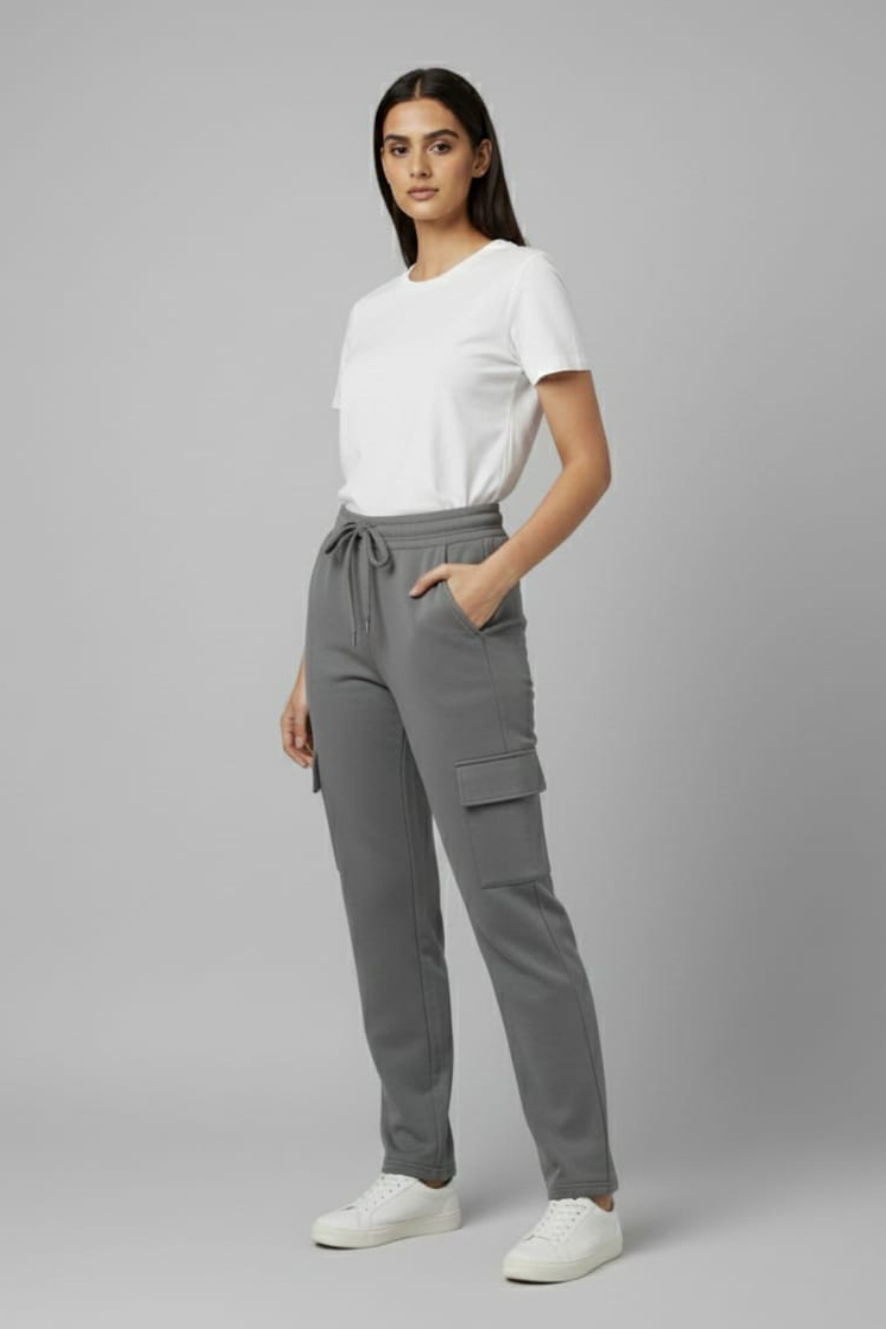 Women’s Grey Cargo Pants