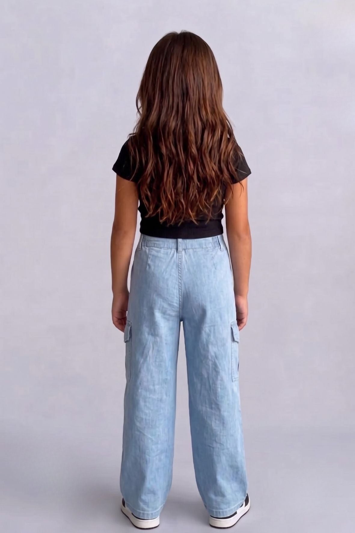 Girls Ice Denim cargo