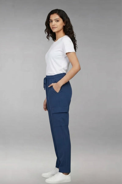 Women’s Dark Blue Cargo Pants