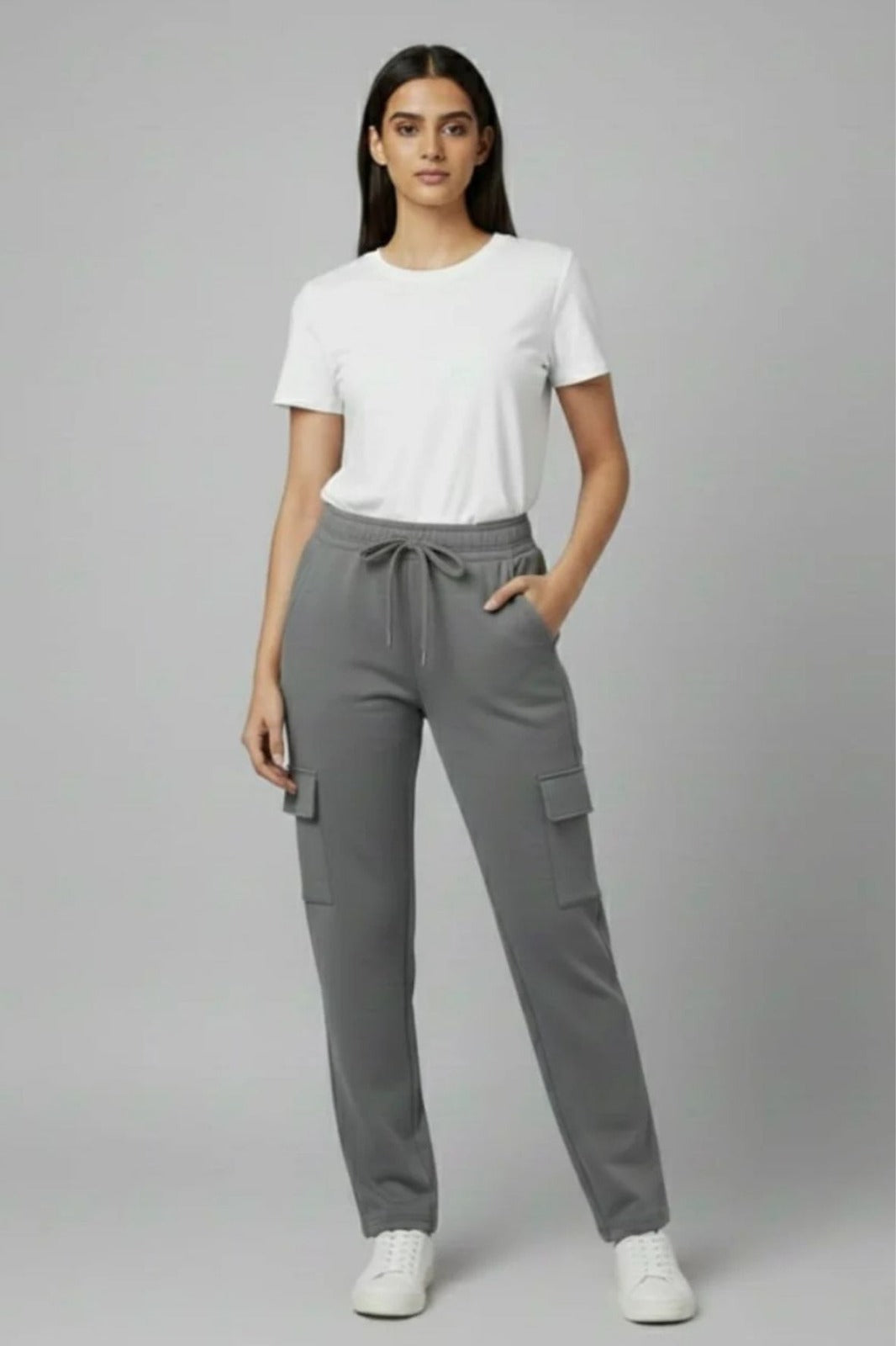 Women’s Grey Cargo Pants