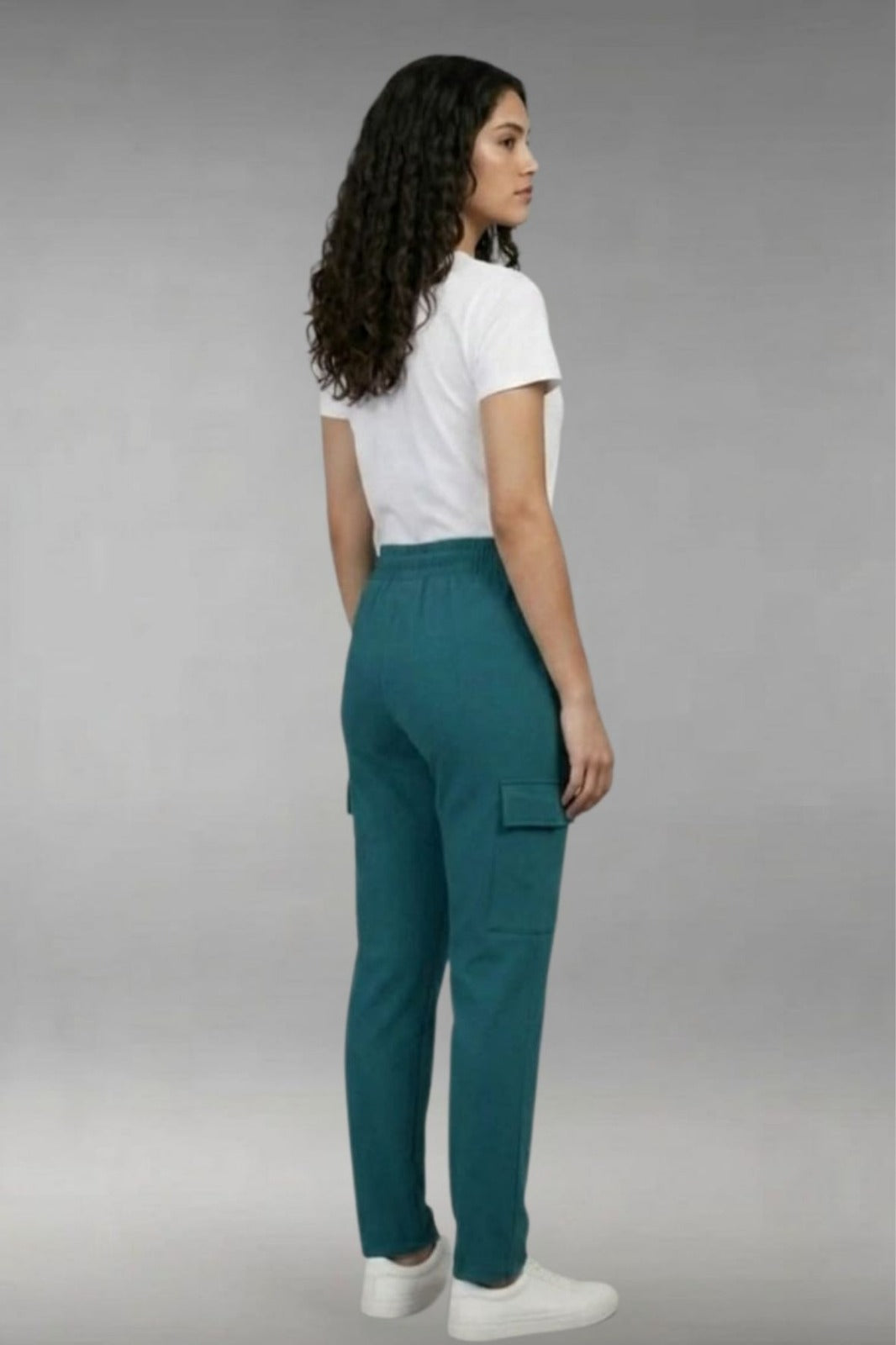 Women’s Bottle Green Cargo Pants