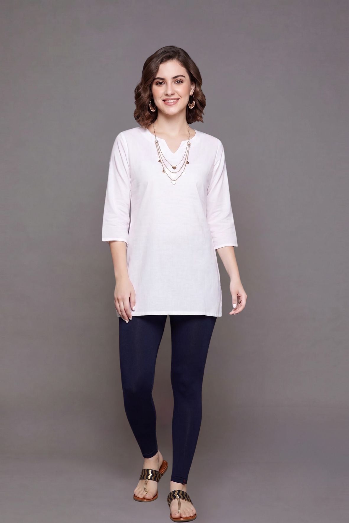 Navy Blue Viscose Chudidar Leggings