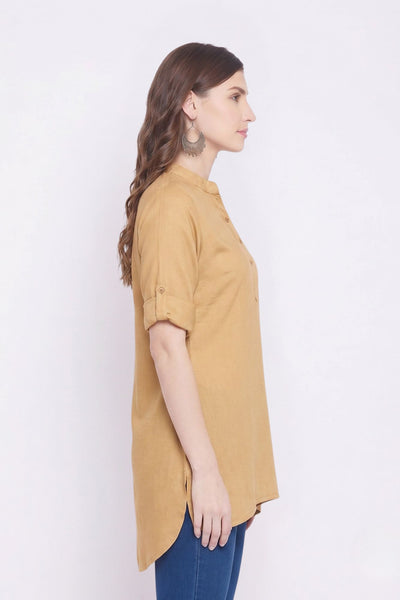 Skin Solid Coloured Short Kurti - 32" Length