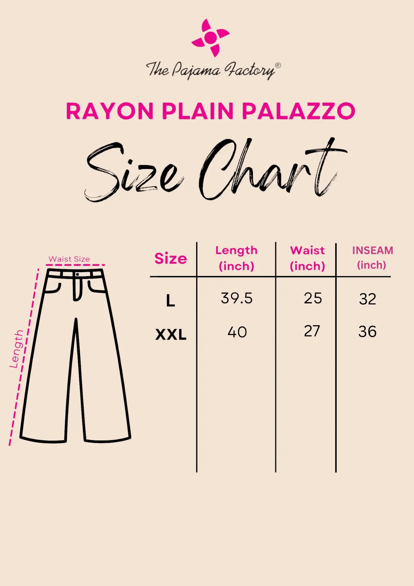 Off white pants sales size chart