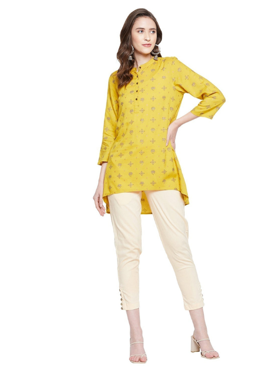 Yellow Button Pant