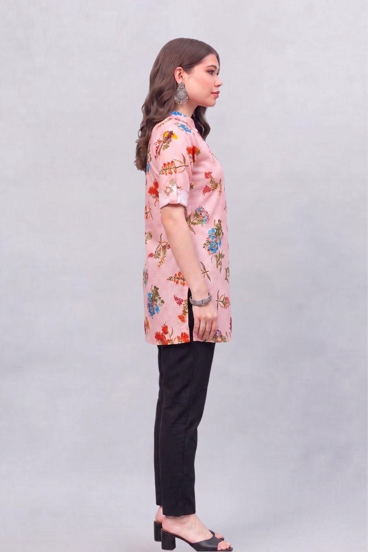 Vintage Floral Printed Kurti