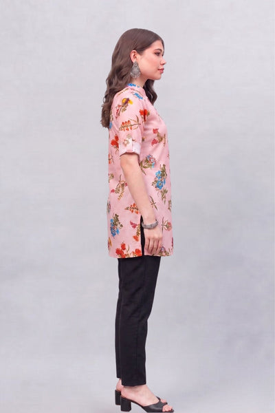 Vintage Floral Printed Kurti