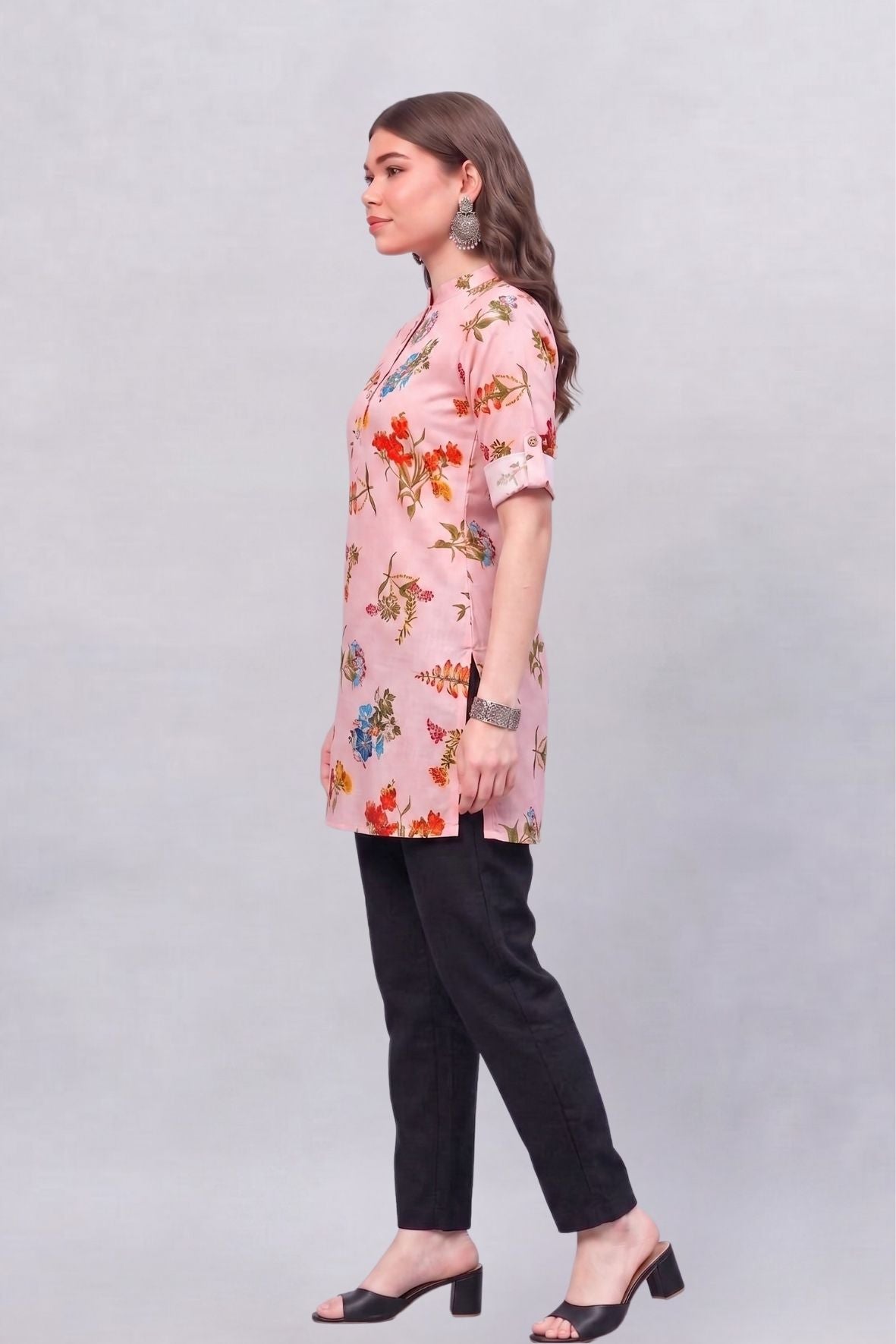 Vintage Floral Printed Kurti