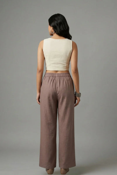 Dark Grey Muslin Palazzo