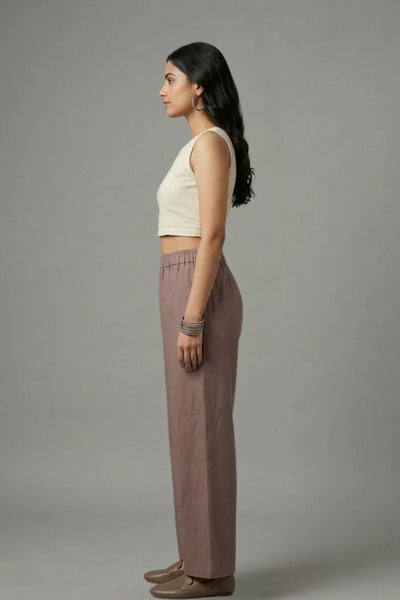 Dark Grey Muslin Palazzo