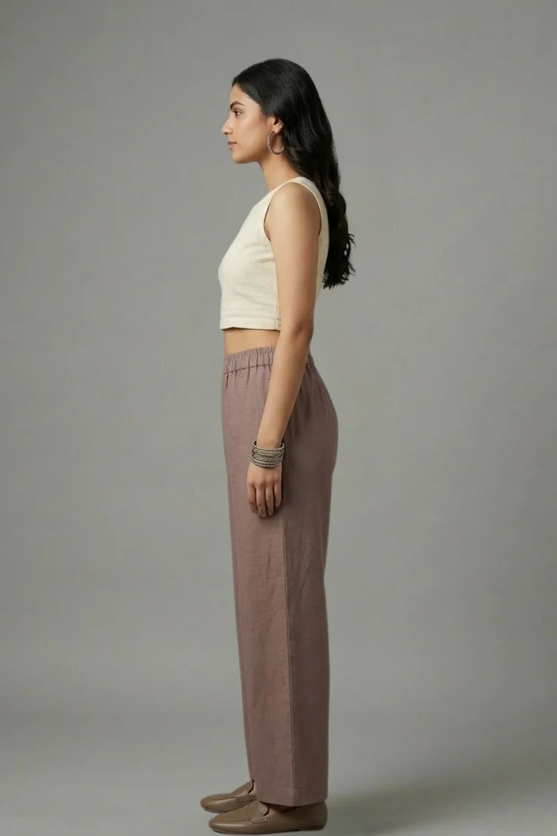 Dark Grey Muslin Palazzo