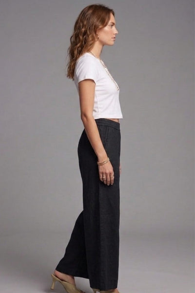 Black Denim Palazzo