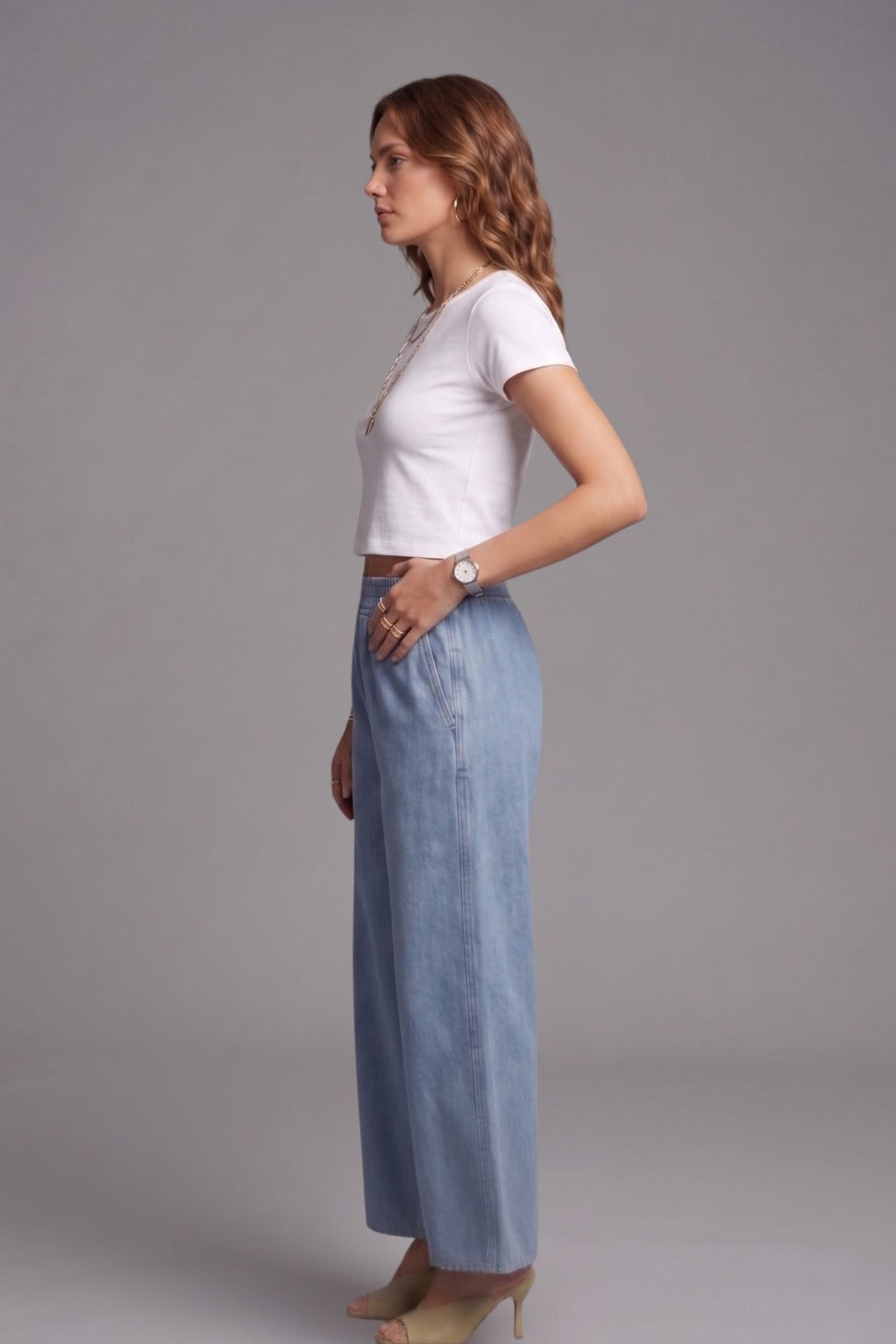 Ice Denim Palazzo