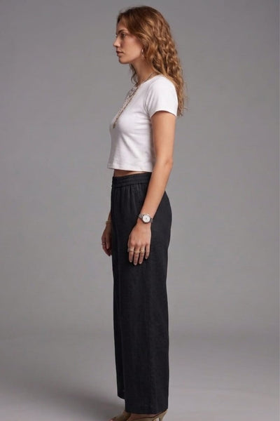 Black Denim Palazzo