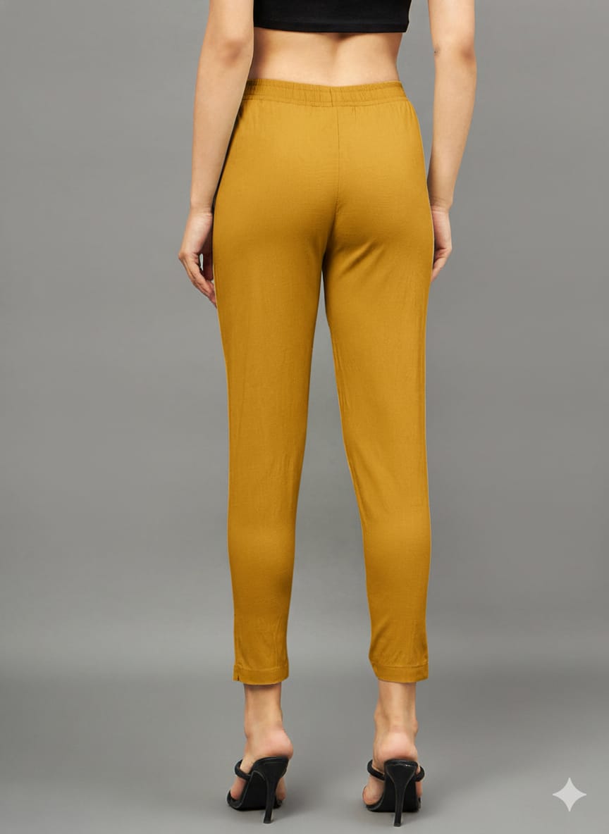 Mustard Colour Straight Pant (Copy)