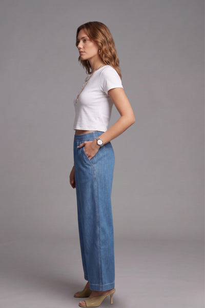 Stone Denim Palazzo