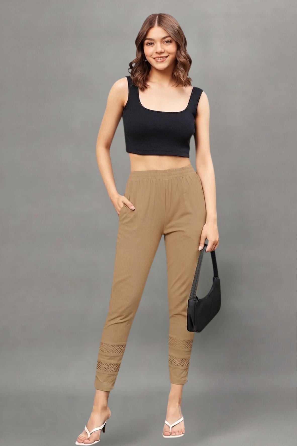 White Double Lace Pants