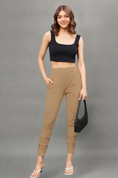 White Double Lace Pants