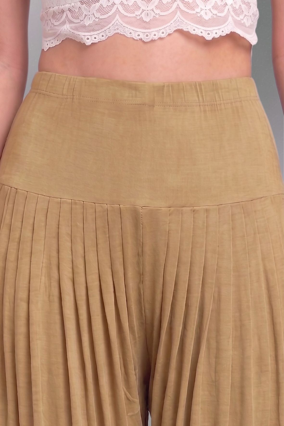 Beige Viscose Plain Dhoti