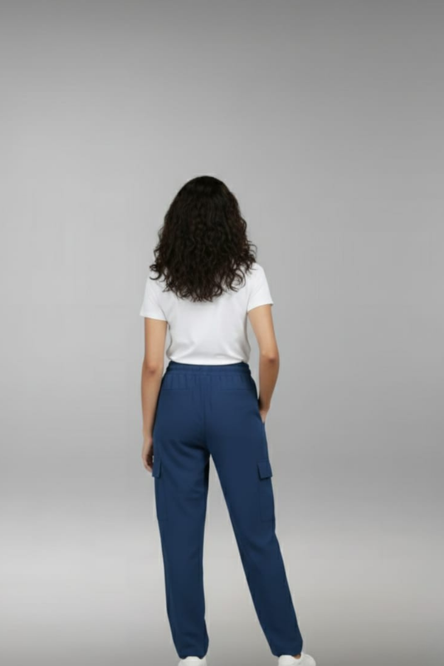 Women’s Dark Blue Cargo Pants