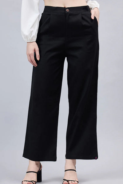 Black Bell Bottom Pants