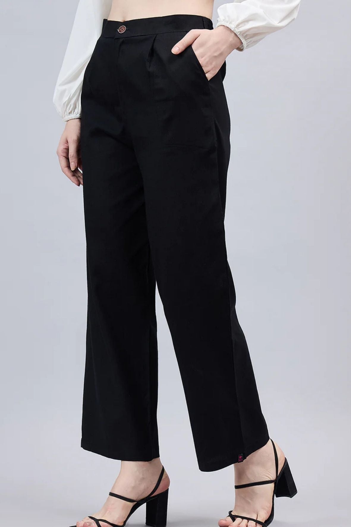 Black Bell Bottom Pants