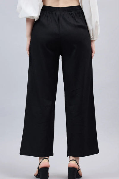 Black Bell Bottom Pants
